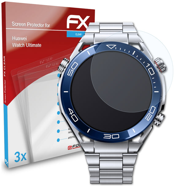 atFoliX FX-Clear Schutzfolie für Huawei Watch Ultimate