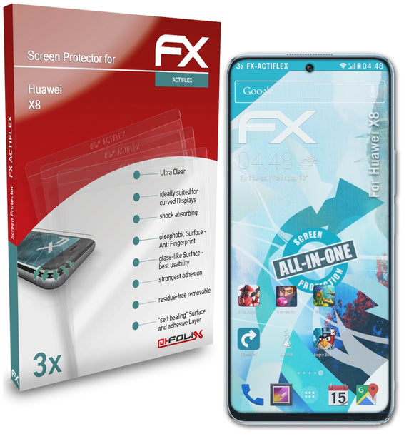 atFoliX FX-ActiFleX Displayschutzfolie für Huawei X8