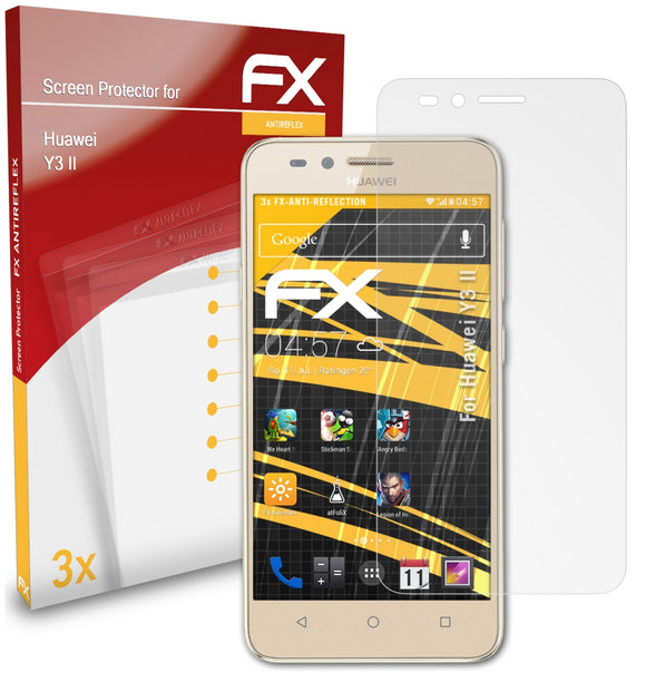 atFoliX FX-Antireflex Displayschutzfolie für Huawei Y3 II