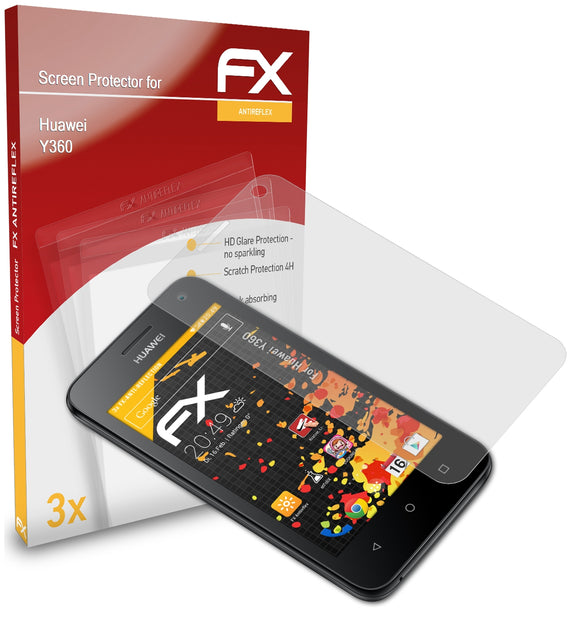 atFoliX FX-Antireflex Displayschutzfolie für Huawei Y360