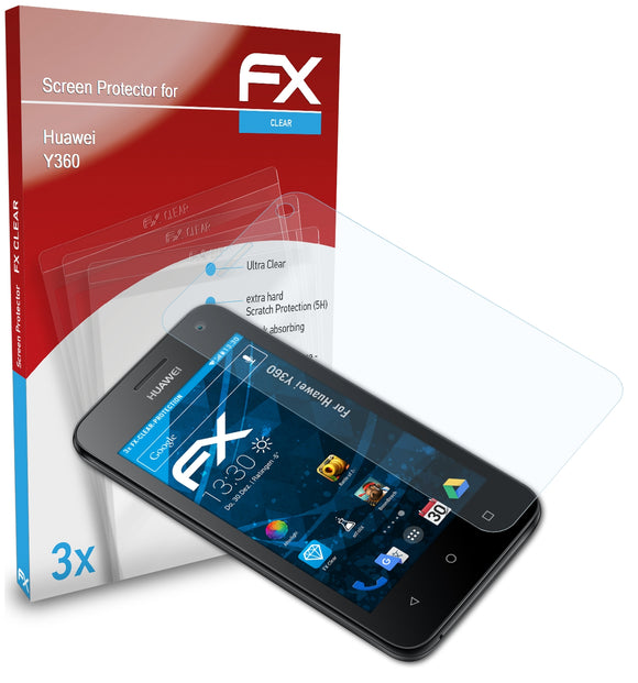 atFoliX FX-Clear Schutzfolie für Huawei Y360