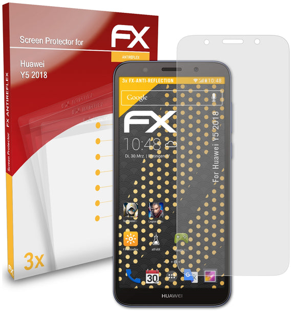 atFoliX FX-Antireflex Displayschutzfolie für Huawei Y5 2018