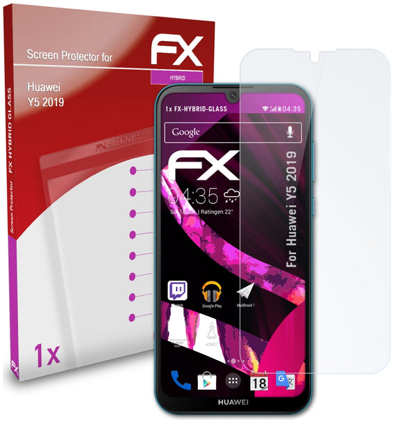 atFoliX FX-Hybrid-Glass Panzerglasfolie für Huawei Y5 2019