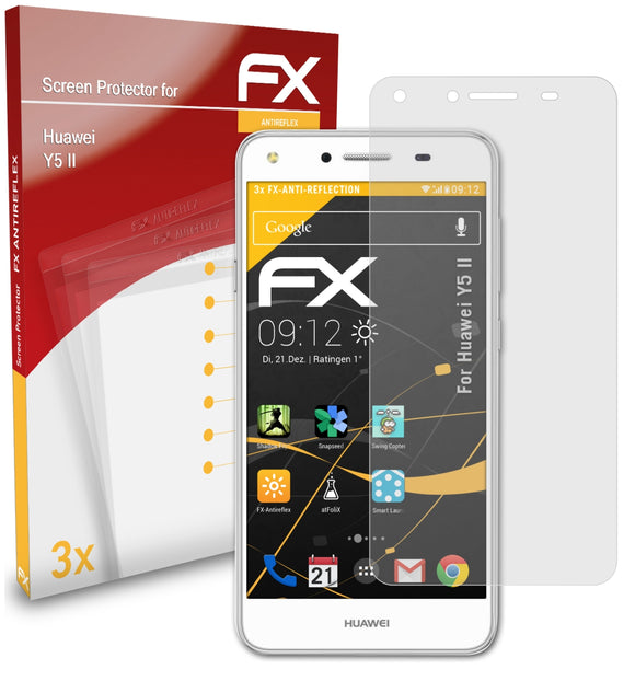 atFoliX FX-Antireflex Displayschutzfolie für Huawei Y5 II