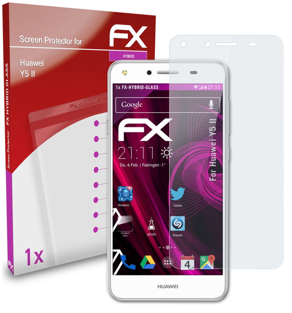 atFoliX FX-Hybrid-Glass Panzerglasfolie für Huawei Y5 II