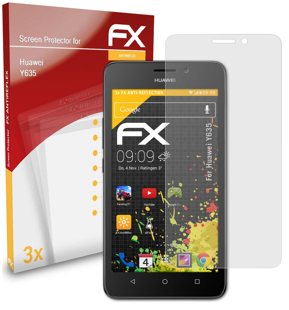 atFoliX FX-Antireflex Displayschutzfolie für Huawei Y635