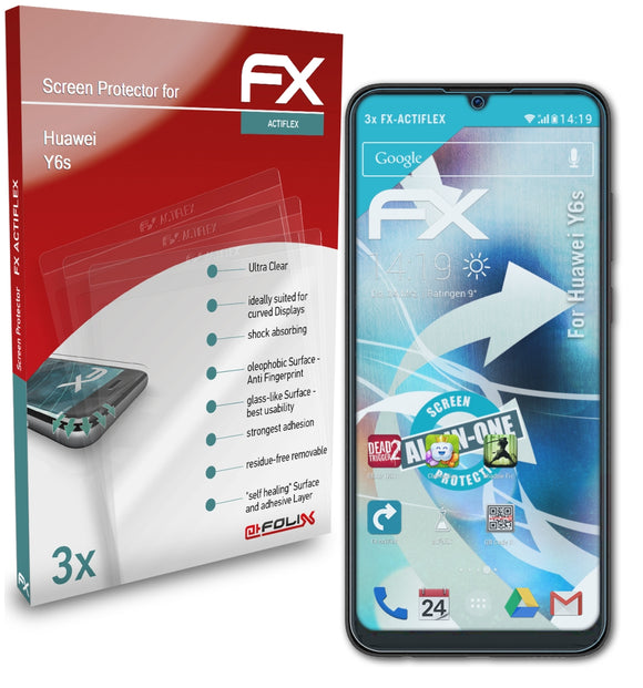 atFoliX FX-ActiFleX Displayschutzfolie für Huawei Y6s