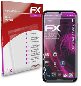 atFoliX FX-Hybrid-Glass Panzerglasfolie für Huawei Y7 2019