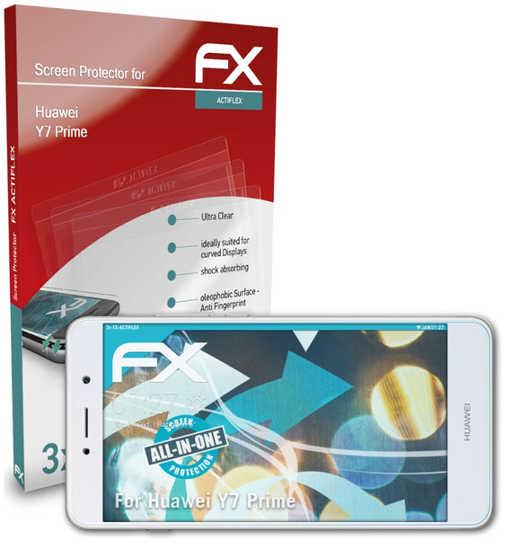 atFoliX FX-ActiFleX Displayschutzfolie für Huawei Y7 Prime