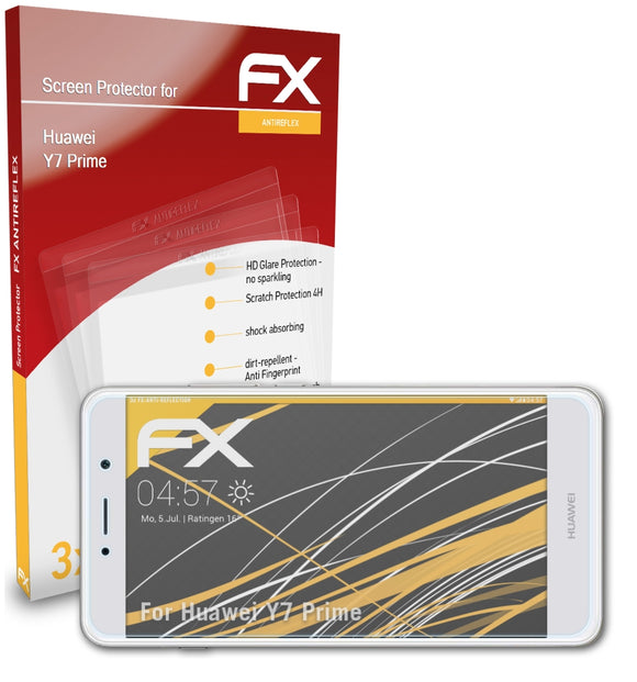 atFoliX FX-Antireflex Displayschutzfolie für Huawei Y7 Prime