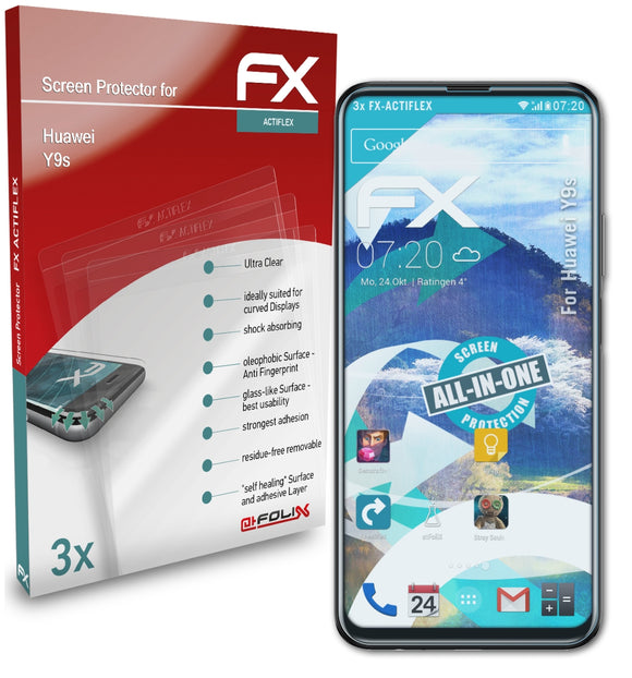 atFoliX FX-ActiFleX Displayschutzfolie für Huawei Y9s