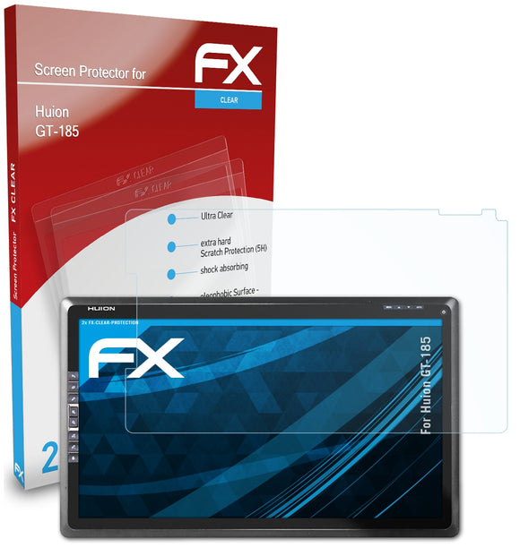 atFoliX FX-Clear Schutzfolie für Huion GT-185