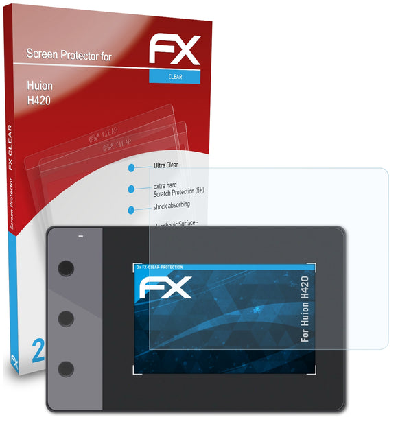 atFoliX FX-Clear Schutzfolie für Huion H420