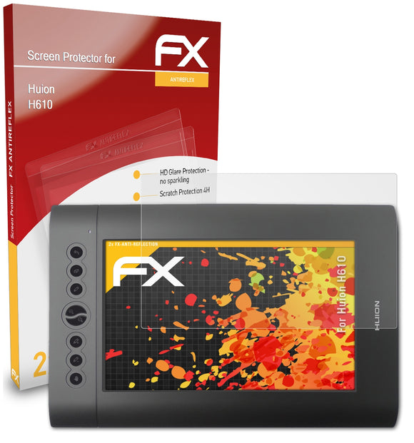 atFoliX FX-Antireflex Displayschutzfolie für Huion H610