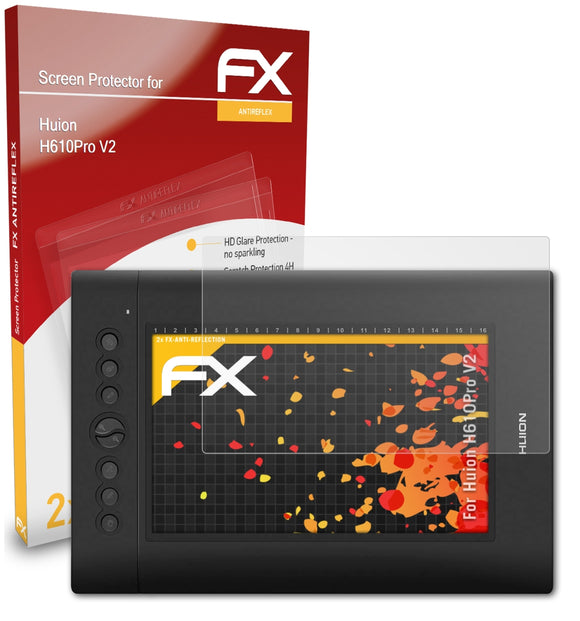 atFoliX FX-Antireflex Displayschutzfolie für Huion H610Pro V2