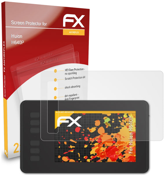 atFoliX FX-Antireflex Displayschutzfolie für Huion H640P