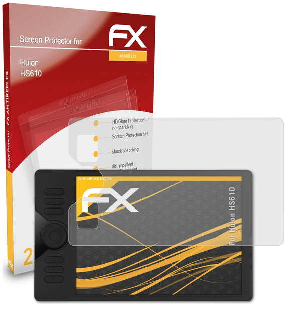 atFoliX FX-Antireflex Displayschutzfolie für Huion HS610