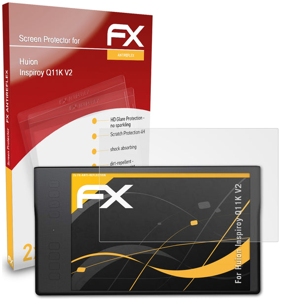 atFoliX FX-Antireflex Displayschutzfolie für Huion Inspiroy Q11K V2