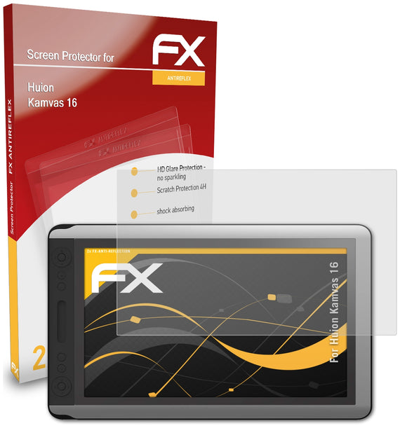 atFoliX FX-Antireflex Displayschutzfolie für Huion Kamvas 16