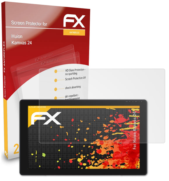 atFoliX FX-Antireflex Displayschutzfolie für Huion Kamvas 24