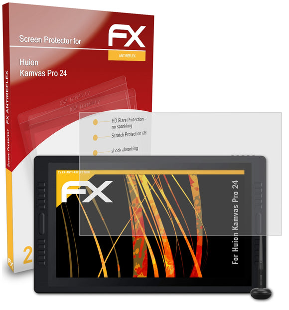 atFoliX FX-Antireflex Displayschutzfolie für Huion Kamvas Pro 24