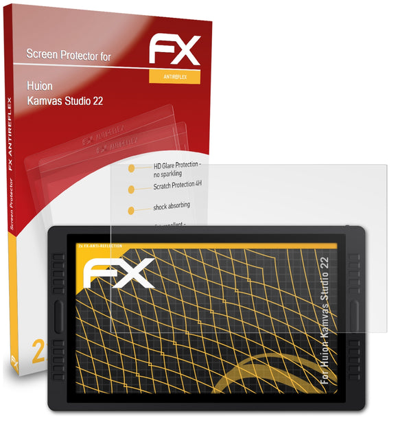 atFoliX FX-Antireflex Displayschutzfolie für Huion Kamvas Studio 22