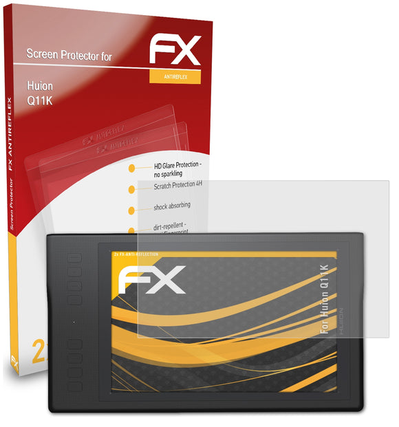 atFoliX FX-Antireflex Displayschutzfolie für Huion Q11K