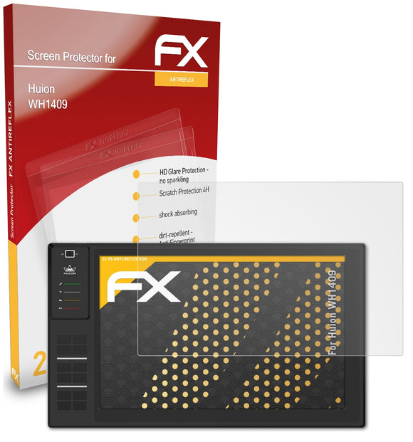 atFoliX FX-Antireflex Displayschutzfolie für Huion WH1409