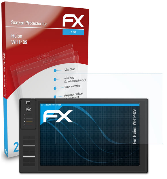 atFoliX FX-Clear Schutzfolie für Huion WH1409