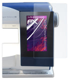 Glasfolie atFoliX kompatibel mit Husqvarna Viking Designer Brilliance 80, 9H Hybrid-Glass FX