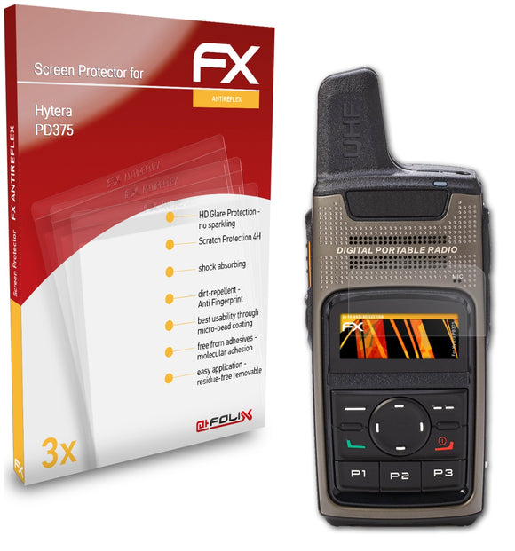 atFoliX FX-Antireflex Displayschutzfolie für Hytera PD375