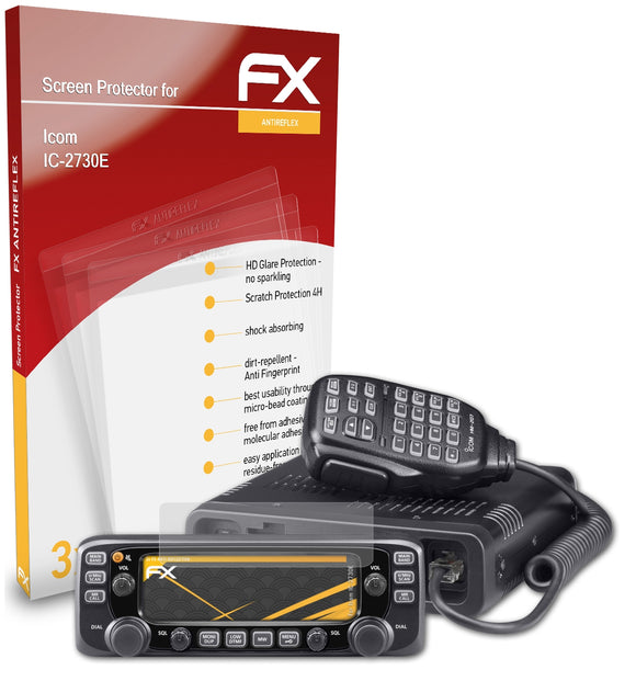 atFoliX FX-Antireflex Displayschutzfolie für Icom IC-2730E