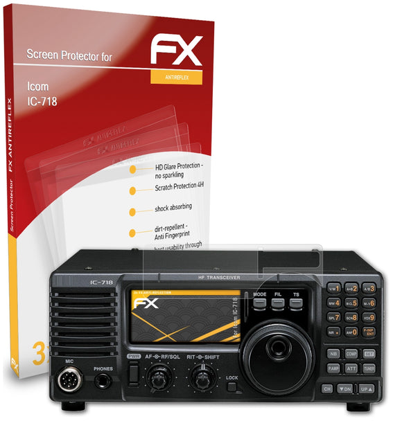 atFoliX FX-Antireflex Displayschutzfolie für Icom IC-718