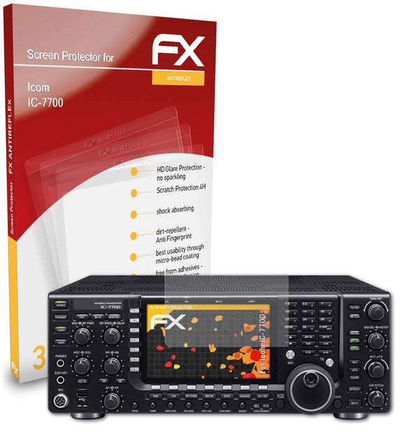 atFoliX FX-Antireflex Displayschutzfolie für Icom IC-7700