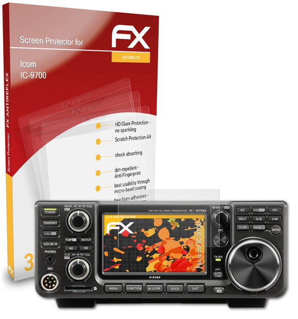 atFoliX FX-Antireflex Displayschutzfolie für Icom IC-9700