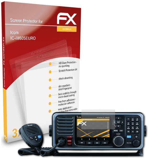 atFoliX FX-Antireflex Displayschutzfolie für Icom IC-iM605EURO