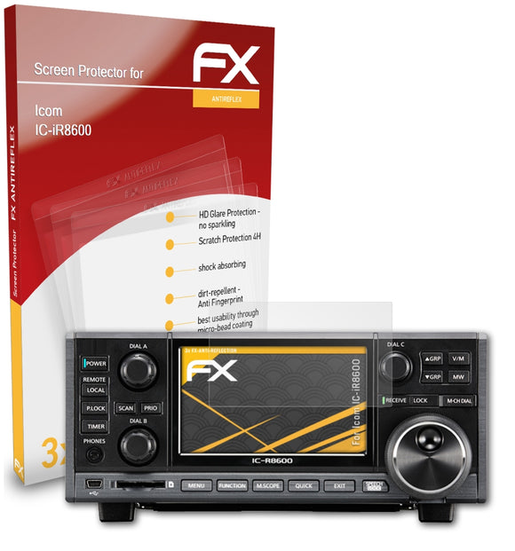 atFoliX FX-Antireflex Displayschutzfolie für Icom IC-iR8600