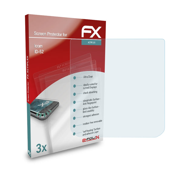 atFoliX FX-ActiFleX Displayschutzfolie für Icom ID-52