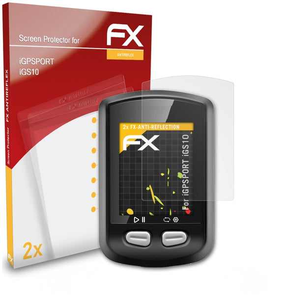 atFoliX FX-Antireflex Displayschutzfolie für iGPSPORT iGS10