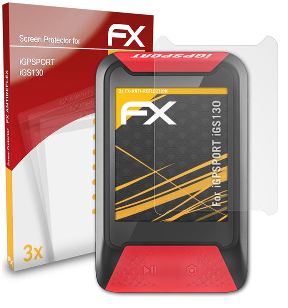 atFoliX FX-Antireflex Displayschutzfolie für iGPSPORT iGS130