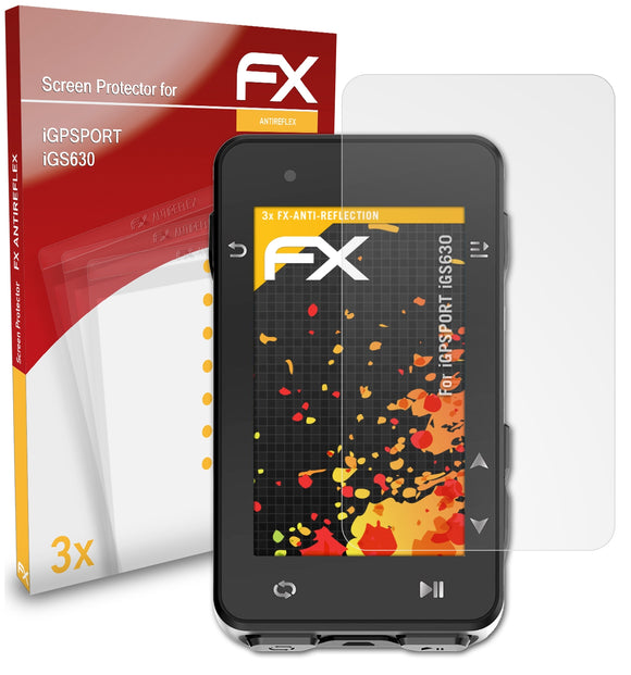 atFoliX FX-Antireflex Displayschutzfolie für iGPSPORT iGS630