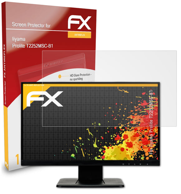 atFoliX FX-Antireflex Displayschutzfolie für Iiyama Prolite T2252MSC-B1