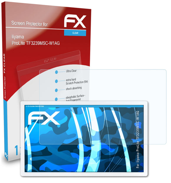 atFoliX FX-Clear Schutzfolie für Iiyama ProLite TF3239MSC-W1AG