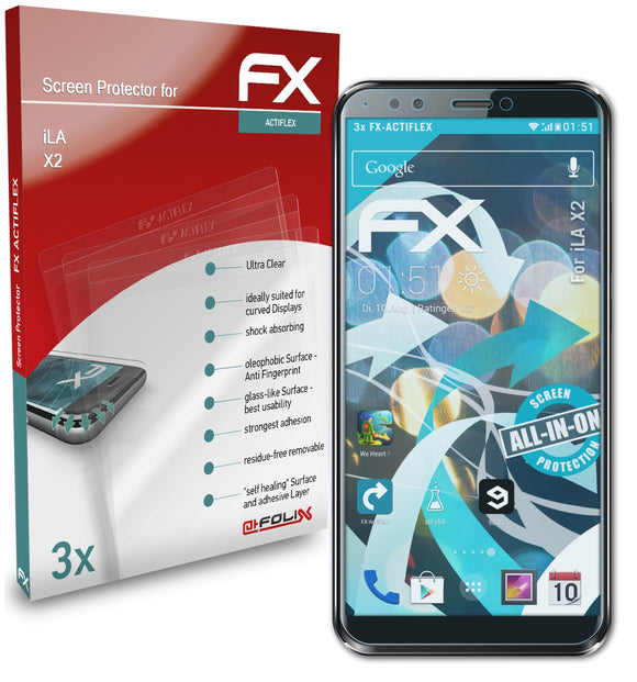 atFoliX FX-ActiFleX Displayschutzfolie für iLA X2