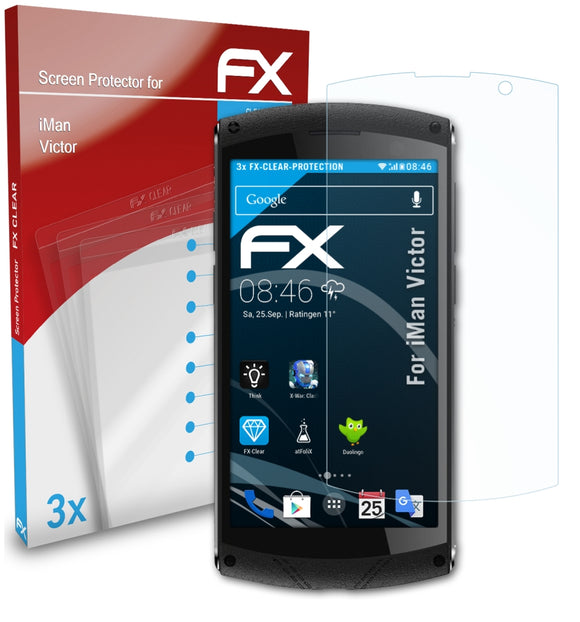 atFoliX FX-Clear Schutzfolie für iMan Victor