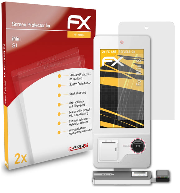 atFoliX FX-Antireflex Displayschutzfolie für iMin S1