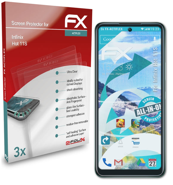 atFoliX FX-ActiFleX Displayschutzfolie für Infinix Hot 11S