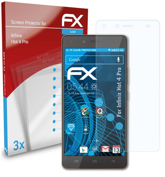 atFoliX FX-Clear Schutzfolie für Infinix Hot 4 Pro