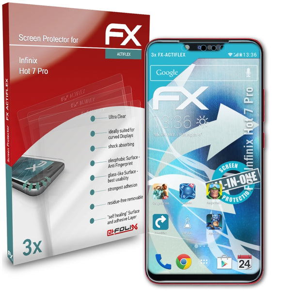 atFoliX FX-ActiFleX Displayschutzfolie für Infinix Hot 7 Pro