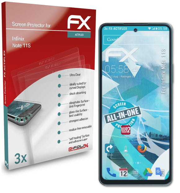 atFoliX FX-ActiFleX Displayschutzfolie für Infinix Note 11S